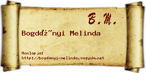 Bogdányi Melinda névjegykártya